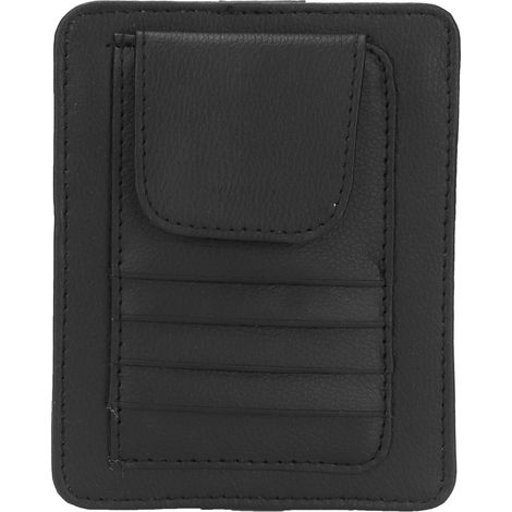 Organisateur universel pour visière de voiture, porte-lunettes et rangement de cartes, multifonctionnel noir (1/5)