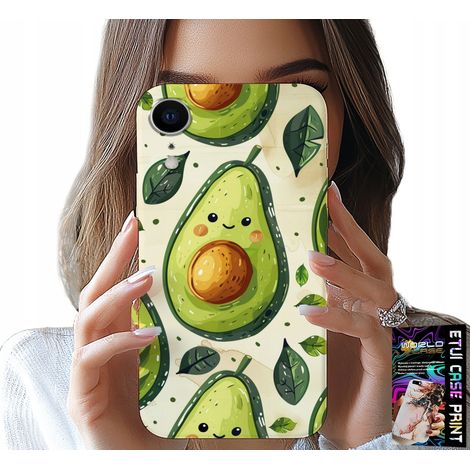 Custodia per iPhone XR - custodia con simpatico avocado sorridente (1/5)