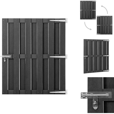 Gartentore - Living Gartentor WPC 100x112 cm Grau (1/5)