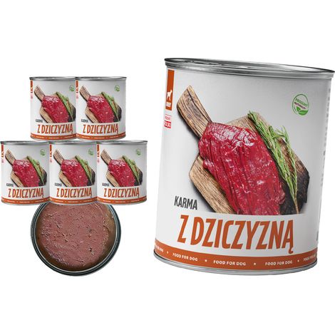 TUF Game Food – Nassfutter für Hunde – 24 x 800 g