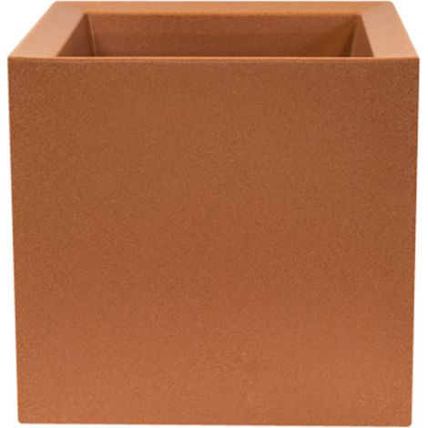 MACETERO DE POLIETILENO TERRACOTA 50x50