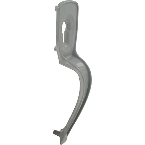 Tirard – Poignée pour serrure de porte de garage en ABS gris – Compatible cylindre européen – Installation droite/gauche – Accessoire durable