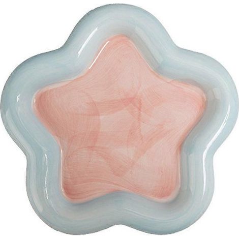 Gamelle en céramique pour animaux de compagnie, gamelle pour chat, bol d'eau pour chat, jolies gamelles en forme de fleur pour chatons - Bleu - S (1/5)