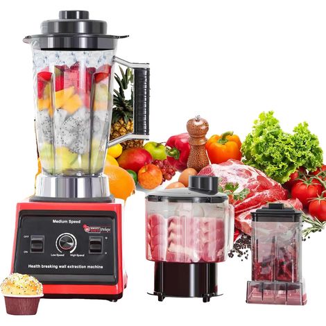 Procesador de alimentos eléctrico, funcionalidad versátil 3 en 1, alto rendimiento, 3 en 1 0.5/1.5/3L, 3 en 1 (1/2)
