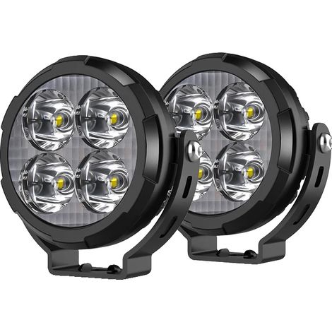 Luz de trabajo, LED de 3 pulgadas, alto brillo, paquete de 2 con cable. (1/2)