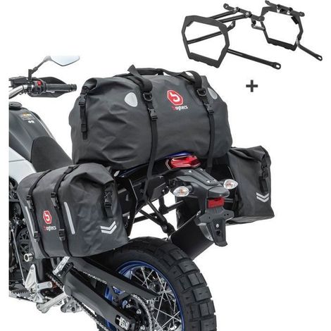 Set wasserdichte Satteltaschen Bagtecs + Hintertasche und Halterungen KTM 790/890 Adventure R 2019-2025