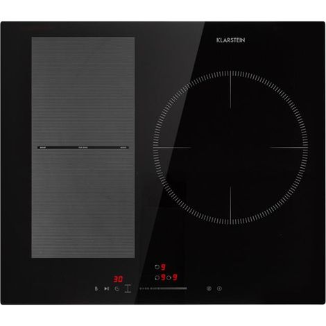 Klarstein Induction Hob, 5800W Electric Hob Induction Cooker, 3 Ring Electric Pan Hob, Built-In Table Top Cookers w/ 3 Hobs, Touch Control, Induction Heater Cooktops, Electric Hot Plates for Cooking