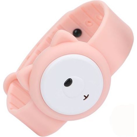 Bracelet Répulsif Anti-moustique Ultrasons Modèle Summer Fun Rose (1/2)