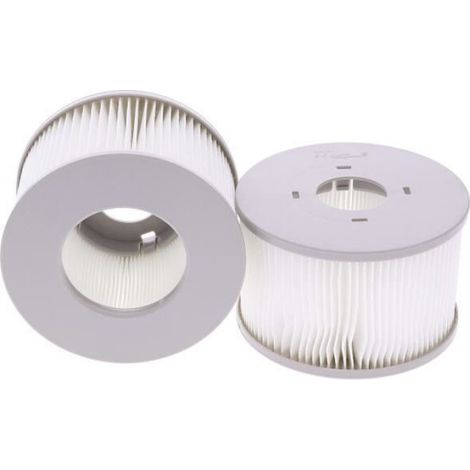 Lot de 2 Filtre pour spa gonflable, Compatible spa Lite 2020, Diamètre 107mm, Hauteur 68mm, Adulte