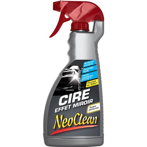 Cire de finition effet miroir 500ml – Brillance extrême – Haute résistance – Pour toutes peintures – Application facile avec chiffon – Neoclean