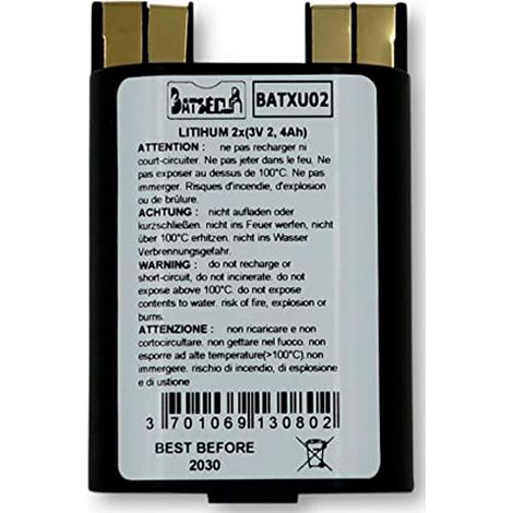 Batsecur - Pile alarme BATSECUR BATXU02 3V 2.4Ah