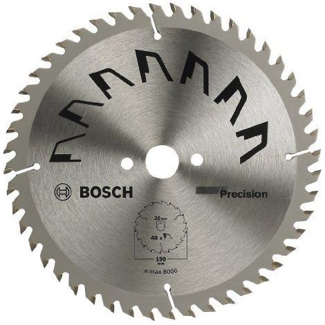 Bosch 2609256937 Précision Lame de scie circulaire 48 dents carbure Coupe nette Diamètre 315 mm alésage 30 Largeur de coupe 3,2 mm