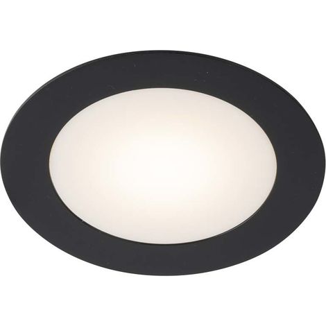Faretto incasso rotondo nero LED 10W 3000K IP44 Shilo (1/2)