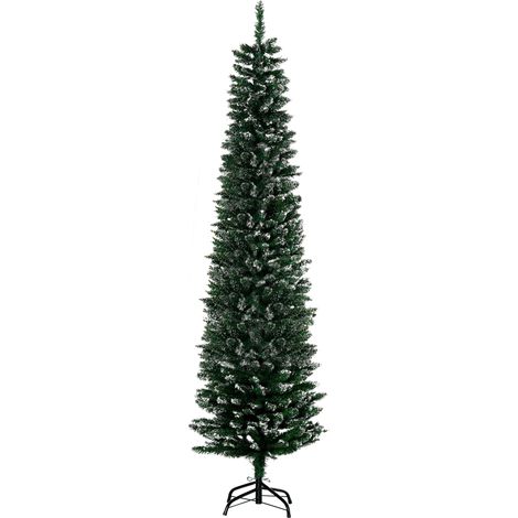 Albero di Natale Artificiale Innevato 195 cm 570 Rami Verde (1/5)