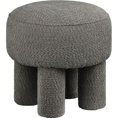 Frida Pouf Ø43cm koks­grau.