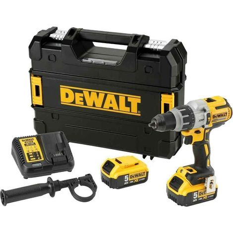 DeWALT DCD996P2 18VBrushless XR 3 Speed Hammer Combi Drill With 2 x 5Ah Batts, Charger And Carry Case (1/4)