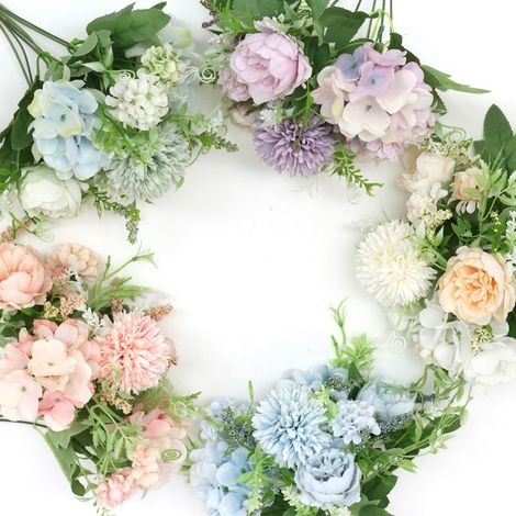 Boule de fleurs artificielles aux détails saisissants, longue durée, en soie, idéale pour la photographie et le champagne. (1/5)