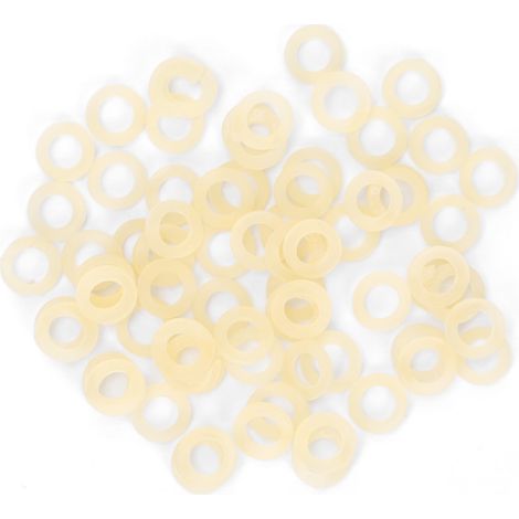 100 élastiques orthodontiques par sachet, pour appareils dentaires, 6 mm (1/4 pouce). (1/5)