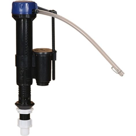 Valve d’arrivée d’eau WC compatible Duravit, remplissage réglable et hauteur rétractable à env. 21 cm, pièce de réservoir universelle