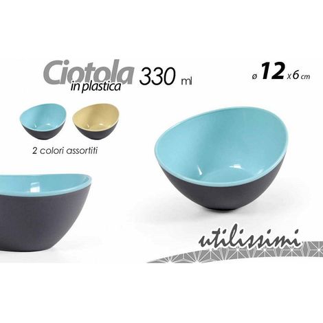 Kaela - Ciotola In Plastica Ciotolina 0,33 Lt ø12x6cm Cucina 2 Colori Assortiti 838576 - (1/3)
