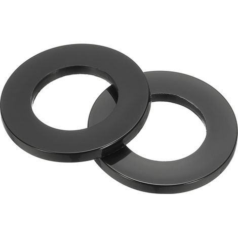 Rondelles Plates En Nylon, M20 x 20mm Alésage x 35mm Diamètre Extérieur Rondelle Plate Lisse Joint Plastique Fixation Robinetterie Domestique Tuyau D'eau Flexible, Noir, Lot De 20 (1/5)