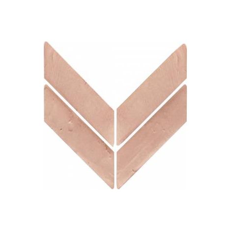 Carrelage terre cuite naturelle brute – Formats spéciaux chevron 31x6.8x2cm – Surface 0.25m² – Finition artisanale unique