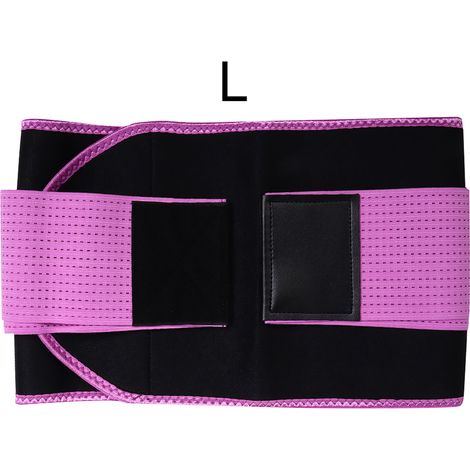Ceinture de Sudation pour Abdomen avec Support Lombaire, Élastique et Ajustable (Taille L 23x117cm) (1/5)