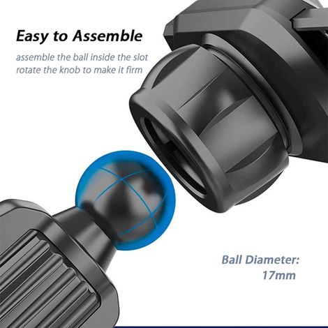 Adaptateur de fixation pour grille d'aération de voiture en forme de Y, support de téléphone à pince, accessoires de fixation universels pour grille d'aération de voiture (1/5)