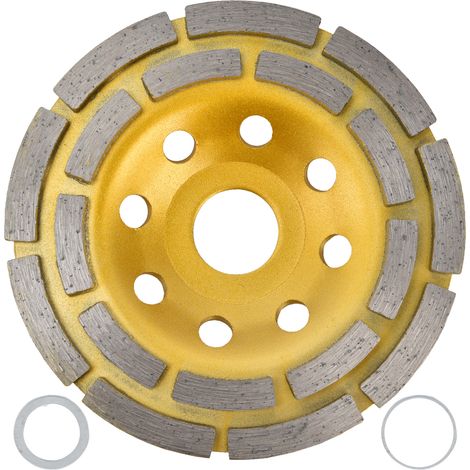 Roues en béton à Double rangée de meule de coupe de diamant pour le marbre de pierre de granit 115mm (1/5)