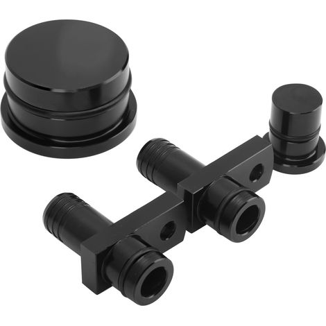 PCV-Umleitungsanschluss mit Umleitungsanschlussstopfen und Resonatorstopfen, passend für GM Duramax 6.6L 2004.5–2010, Schwarz (1/5)