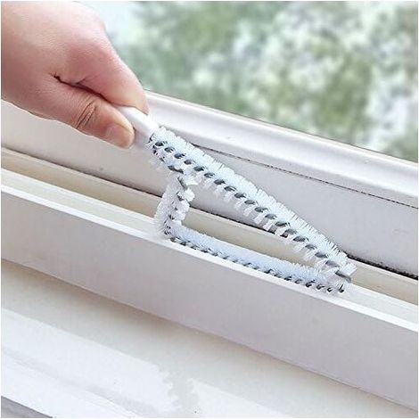 xuanran Track Brosse de Nettoyage Multi-Usage pour fenêtre ou Porte coulissante (1/4)