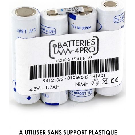 BATTERIE COMPATIBLE 4.8V 1.7AH 941210 (COMPEX)