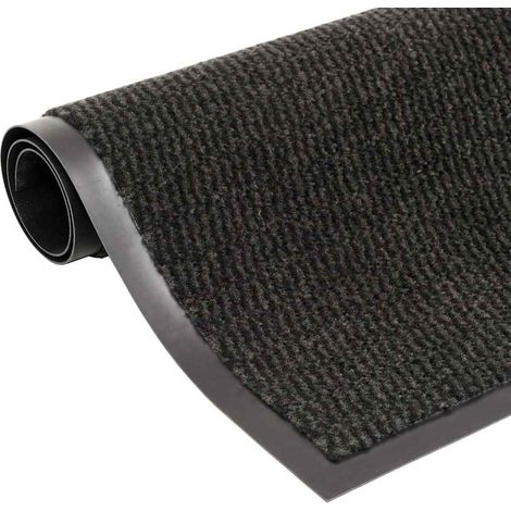 Paillasson rectangulaire Tapis de salon Style Moderne - Tapis de sol 40 x 60 cm Noir BV874983 - BonneVie (1/3)