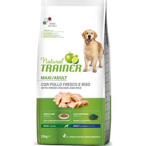 Natural Trainer Adult Maxi 12kg Pollo&Riso (1/6)