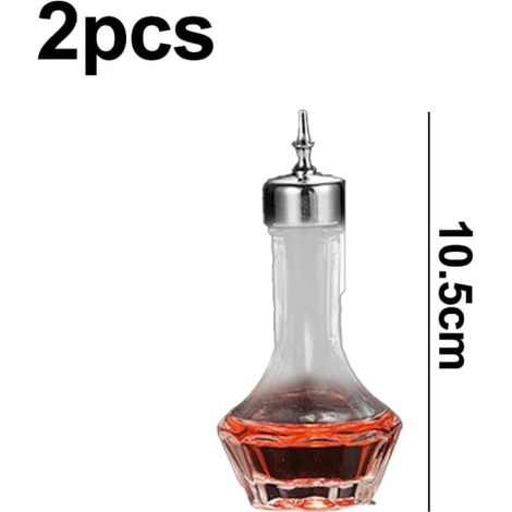 Bouteille amère en verre, flacon à dosettes, outil de bar professionnel-AquaForge
