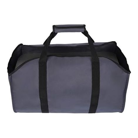 GDHZS- Sac fourre-tout de transport de bûches en toile, support à bois de chauffage, poêles à bois de chauffage, bûches, camping, aménagement paysager (gris) (1/2)