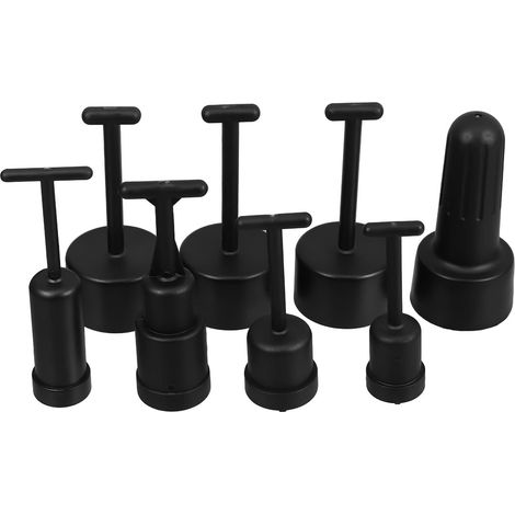 Outil de Démontage de Bague de Douille Lampe en Plastique Noir 8pcs Compatible G9 E14 E26 E27 Prise Antidérapante pour Installation et Réparation (1/5)