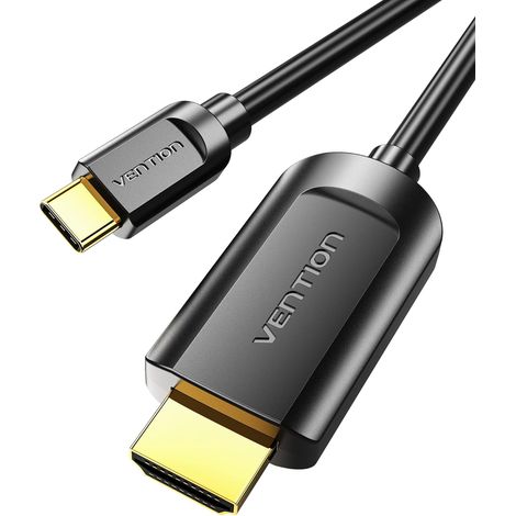 Vention Kabel HDMI 1.4K CGUBH/ USBUSB Type-C Male - HDMI Male/ 2m/ Schwarz (1/5)