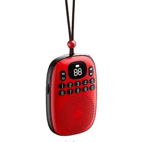 Radio FM de poche avec écran LED, récepteur radio numérique, rechargeable, Bluetooth 5.4, haut-parleur, lecteur de musique MP3 avec carte TF. (1/5)
