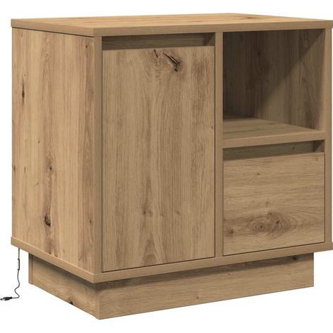 Bedside Cabinet Artisan oak 50 x 34.5 x 50 cm Engineered wood vidaXL (1/5)