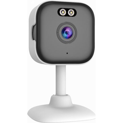 Caméra Surveillance WiFi Intérieur 2K, Compatible 2.4/5G, Vision Nocturne Couleur, Sirène, Détection Humaine, Audio Bidirectionnel, Lot de 2