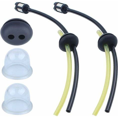 UlisemTuyau Durite d'Essence Kit pour Honda GX31 GX35 GX25 GX22 Debroussailleuse, Tuyaux Essence Universels + Filtre à Carburant + Joints + Poire d’Amorçage Moteur Accessoires-- (1/4)