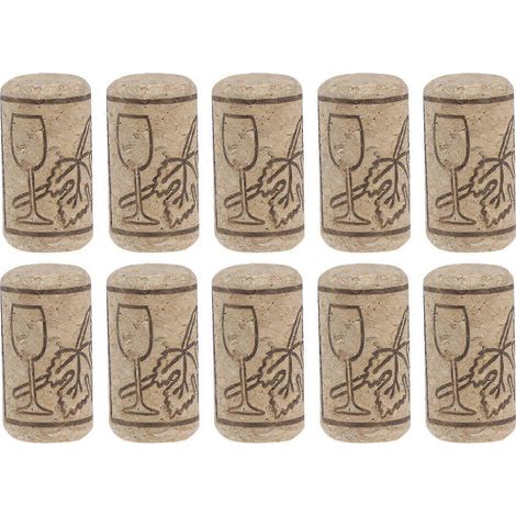 Lot de 100 bouchons de liège pour bouteilles de vin, outil de bar, fermeture en bois.-4.00X2.10X2.10CM (1/3)