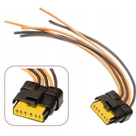Connettore Sicma a 6 pin, cablaggio 4x1.5 2x2.8 per Fiat Renault Peugeot Citroën Ford (1/5)
