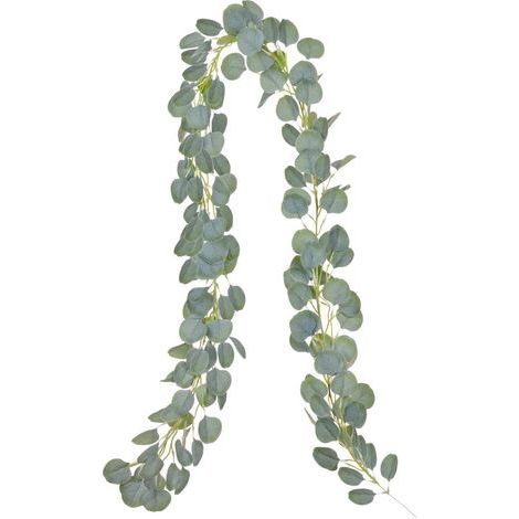 Artificial Eucalyptus Garland, Eucalyptus Leaves, Handmade Eucalyptus Vine, Green Leaf Garland, Wedding Wall Decoration 2m (1/5)
