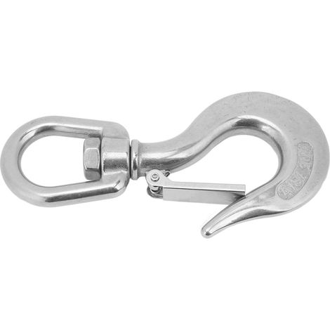 Crochet de levage rotatif en acier inoxydable de 1,3 po avec chape coulissante pour yachts et bateaux de pêche (1/5)