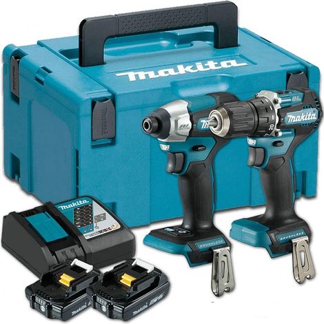 Makita Kombi-Set Li-Ion 18V LXT mit 3 Batterien