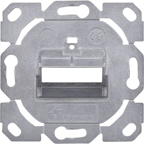 PRISE RÉSEAU ENCASTRÉ INSERT NON ÉQUIPÉ 2 PORTS TELEGÄRTNER 100021426 MÉTAL