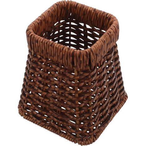 Égouttoir tressé imitation rotin, panier porte-ustensiles pour comptoir cuisine (1/4)