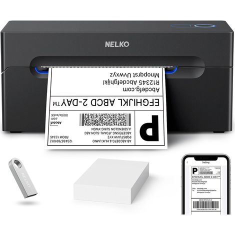 4x6 Wireless Bluetooth Thermal Shipping Label Printer for Small Business, Supports Android, iPhone and Windows, Widely Used for Online Marketplaces (1/5)